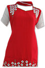 Red/Skin Georgette Suit- Pakistani Casual Dress