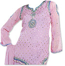 Lilac Chiffon Trouser Suit - Indian Semi Party Dress