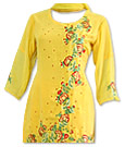 Yellow Georgette Suit - Pakistani Casual Clothes