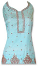 Light Turquoise Silk Suit