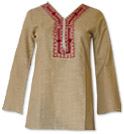 Beige Khaddi Cotton Kurti