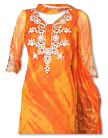 Orange Tie and Dye Chiffon Suit