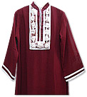 Maroon Chiffon Suit 