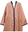 Beige/Black Linen Suit - Pakistani Casual Dress