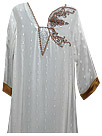 White Chiffon Suit - Indian Dress