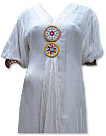 White Chiffon Suit  - Indian Semi Party Dress