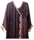 Dark Brown Chiffon Suit