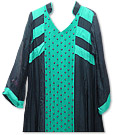 Black /Sea Green Chiffon Suit 