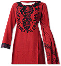 Red/Black Marina Suit- Pakistani Casual Dress