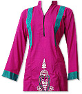 Hot Pink/Sea Green Marina Suit- Pakistani Casual Dress