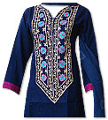 Navy Blue/Beige Marina Suit- Pakistani Casual Dress