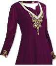 Dark Magenta Georgette Suit - Indian Dress