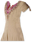 Beige Chiffon Suit - Indian Semi Party Dress