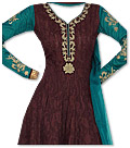 Brown/Teal Georgette Suit 