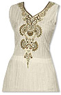 White Chiffon Suit- Indian Semi Party Dress