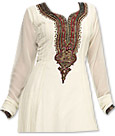 White Chiffon Suit- Indian Dress