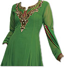 Green Georgette Suit- Indian Semi Party Dress