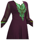 Dark Magenta Georgette Suit 