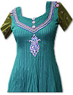 Sea Green Chiffon Suit- Indian Semi Party Dress