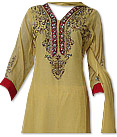 Yellow Chiffon Suit - Indian Semi Party Dress