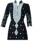 Black Crinkle Chiffon Suit