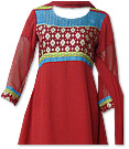 Deep Red Georgette Suit - Pakistani Casual Clothes