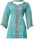 Mint Chiffon Suit - Indian Semi Party Dress