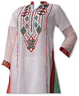 White Chiffon Suit - Indian Semi Party Dress