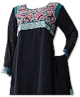 Black/Sea Green Chiffon Suit- Pakistani Casual Clothes