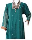 Teal Chiffon Suit - Indian Dress