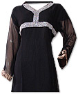 Black Chiffon Suit - Indian Semi Party Dress