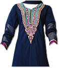 Navy Blue Georgette Suit