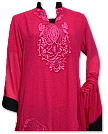 Hot Pink/Black Chiffon Suit - Indian Dress