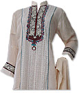 Ivory Georgette Suit - Indian Semi Party Dress