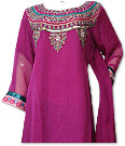 Magenta Chiffon Suit