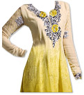 Yellow Chiffon Suit  - Indian Semi Party Dress