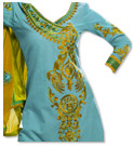 Turquoise Georgette Suit - Pakistani Casual Clothes