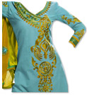 Turquoise Georgette Suit 