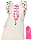 White/Pink Georgette Suit    - Pakistani Casual Clothes