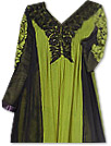 Black/Green Chiffon Suit  - Indian Clothes