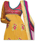 Yellow/Magenta Georgette Suit