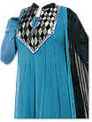 Turquoise Chiffon Suit- Indian Dress