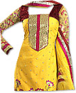 Yellow/Magenta Georgette Suit- Indian Semi Party Dress