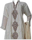 Ivory Chiffon Suit - Indian Dress