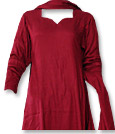 Maroon Marina Suit- Pakistani Casual Dress