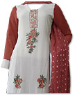 Off-White/Tea Pink Georgette Suit- Pakistani Casual Clothes