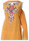 Mustard/White Georgette Suit- Pakistani Casual Dress