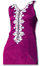 Dark Purple/White Georgette - Pakistani Casual Clothes