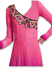 Pink/Magenta Georgette Suit - Indian Semi Party Dress