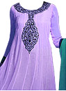 Light Purple Chiffon Suit- Indian Semi Party Dress